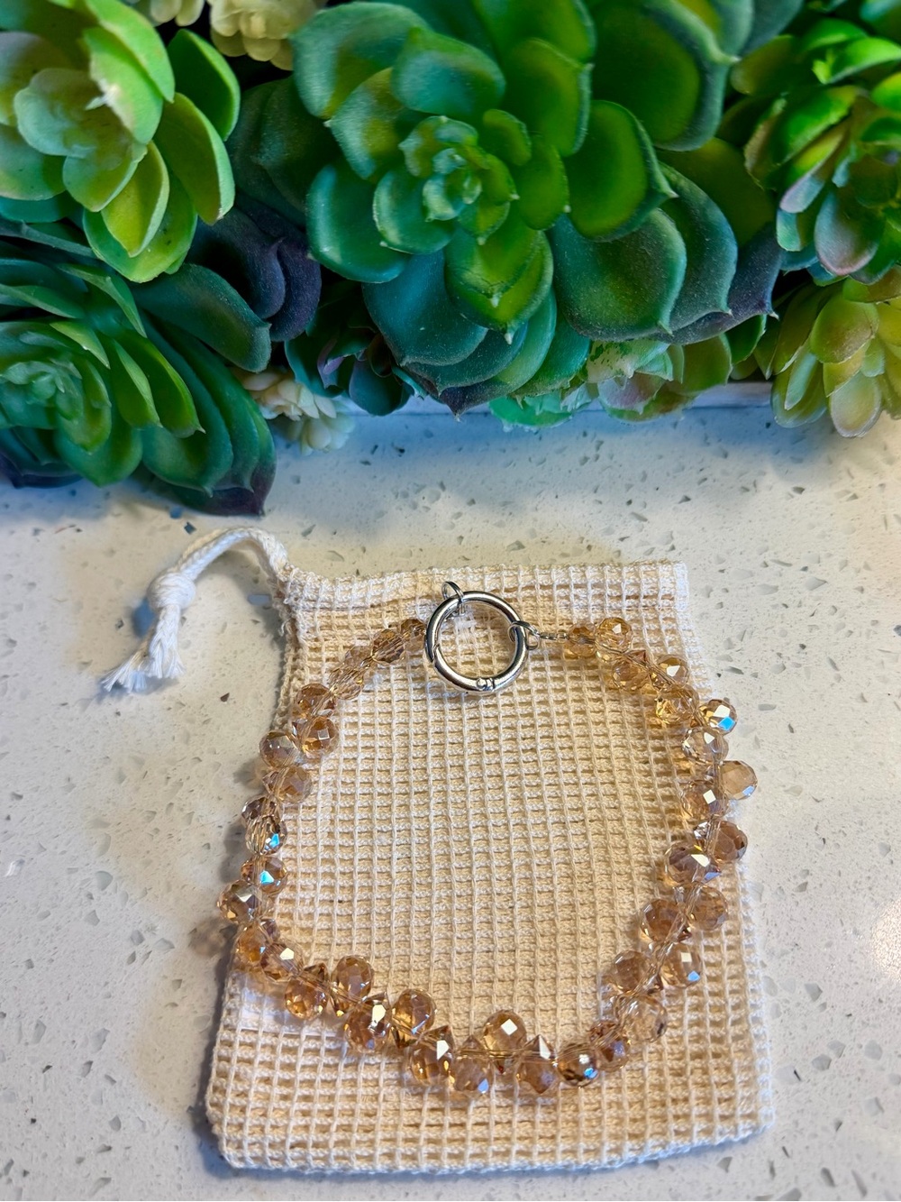 Sparkling Champagne Crystal Phone wrislet